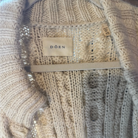 Doen Brighton Cardigan Cream XS - Picture 4 of 4